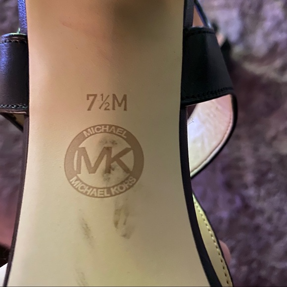 Michael Kors Black Zip Up Leather Heels - Picture 7 of 7